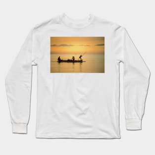 Fishermen at Dusk Long Sleeve T-Shirt